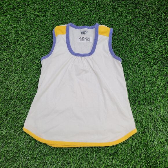 Vintage 80s Catalina MOD Tank-Top Womens XS 15x22 Terry Trim - Picture 1 of 10